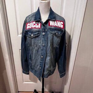 Forever 21 Gucci Wang Ice Cream Light Wash Denim Jacket